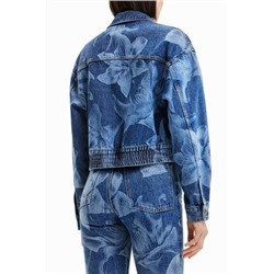 Chaqueta vaquera flores