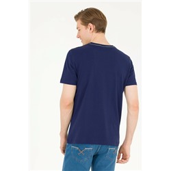 Erkek Lacivert Bisiklet Yaka Tişört