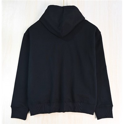 Парная  хлопковая флисовая толстовка с капюшоном