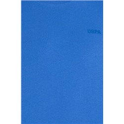 Erkek Saks Basic Bisiklet Yaka Tişört