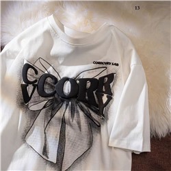 Хлопковая свободная футболка унисекс