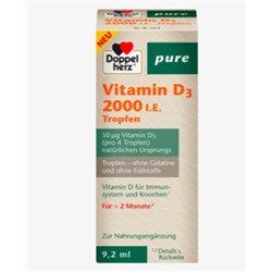 Vitamin D3 2000 Tropfen, 9,2 ml