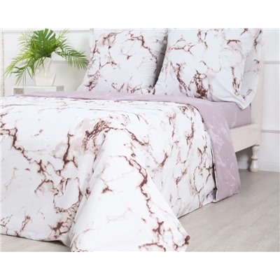 Постельное белье Мрамор поплин, наволочки 70х70см