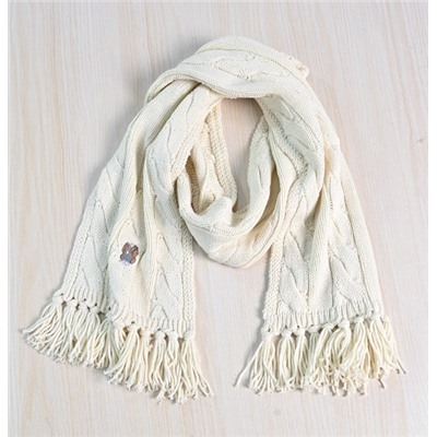 Классический вышитый шарф из смеси шерсти РАЛЬ*Ф Л