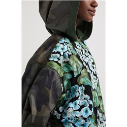 Sudadera flores oversize