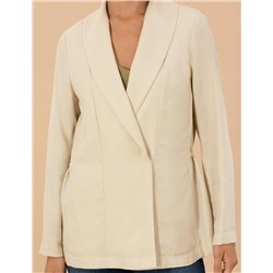 Krem Regular Fit Ceket