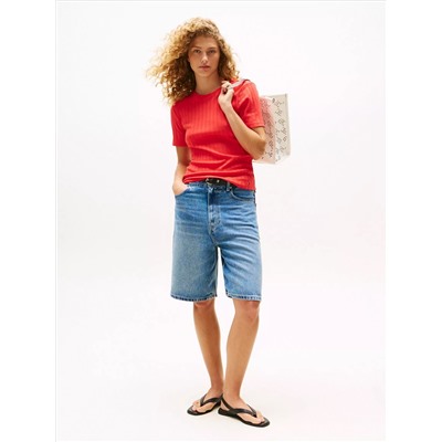 Pointelle Crewneck T-Shirt