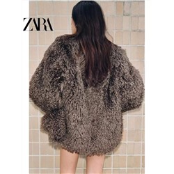Женская короткая шуба из искусственного мягкого меха, свободный крой  ZAR*A