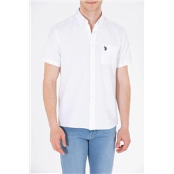 Erkek Beyaz Kısa Kollu Gömlek