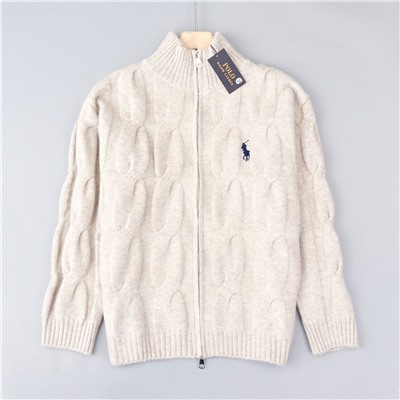 Вязаный кардиган на молнии с воротником-стойкой  РАЛЬ*Ф Л