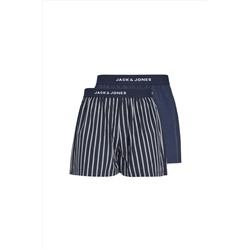 Jack & Jones Jack&jones Minimalist Çizgili Erkek Boxer Şort Seti - 2'li