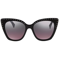 Moschino  Silver Violet Mirror Cat Eye Ladies Sunglasses