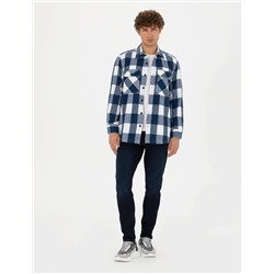 Lacivert Comfort Fit Gömlek Ceket