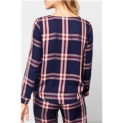 Пижамная блузка Bradlay темно- синяя