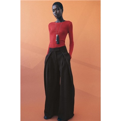 PANTALÓN FLUIDO PINZAS PINZAS ZW COLLECTION