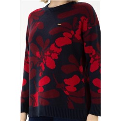 Kadın Lacivert Bisiklet Yaka Kazak