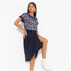 Комплект с юбкой с карманами, Молодая и привлекательная (2 в 1, индиго)