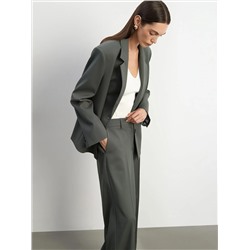 Брюки из костюмной шерсти, D390/fence