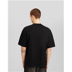 Print boxy fit short sleeve T-shirt