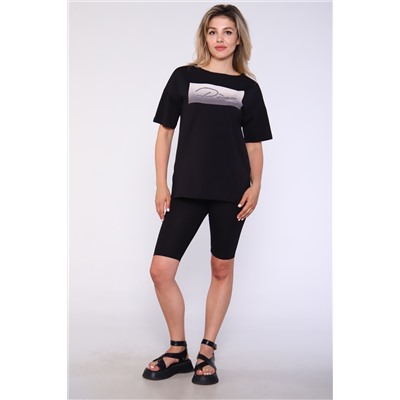 Костюм женский с велосипедками и футболкой 246а