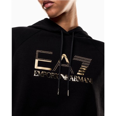 Organic cotton-blend tracksuit with oversized logo