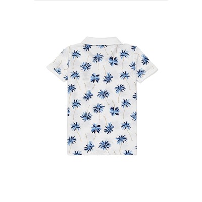 Erkek Çocuk Koyu Mavi Polo Yaka Tişört