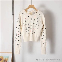 Женский вязаный пуловер ✔️Kar*l Lagerfel*d, экспортный магазин