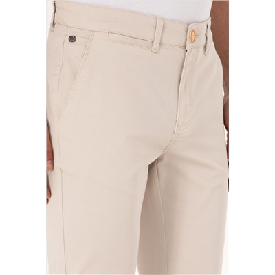 Erkek Bej Kanvas / Chino Pantolon