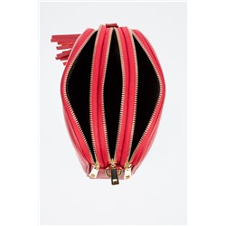 Bandolera de piel Rojo