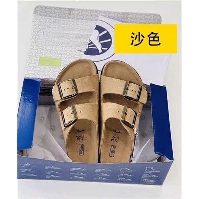 Ещё одни комфортные шлепки из натуральной замши  БРИКЕНСТО*К