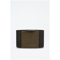 Tarjetero Badge Marrón