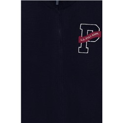 Erkek Çocuk Lacivert Fermuarlı Triko Hırka