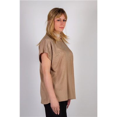 Нарядная футболка со стразами, арт.6167