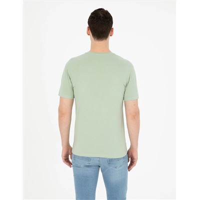 Yeşil Slim Fit Tişört