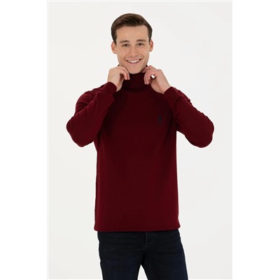 Erkek Bordo Basic Kazak