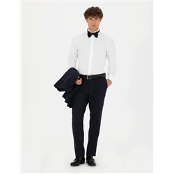 Beyaz Slim Fit Smokin Gömlek