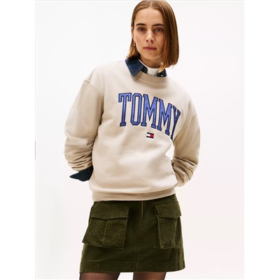 Varsity Tommy Logo Crewneck Sweatshirt