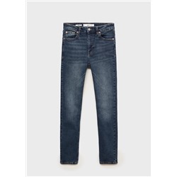 Jeans skinny tiro alto