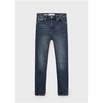 Jeans skinny tiro alto