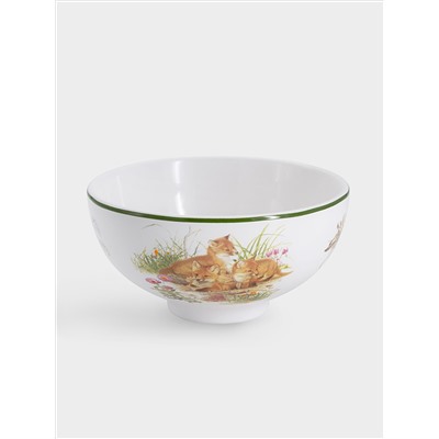 Набор, 3 пр, тарелка 18 см, салатник 13 см, кружка 200 мл, Лисята