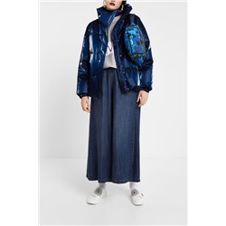 Chaqueta corta padded brillante