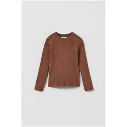 RIBBED KNIT SWEATER