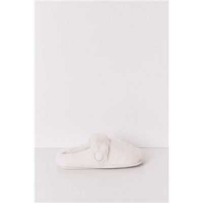Zapatillas casa mercedita pelo blancas
