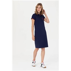 Kadın Lacivert Örme Elbise