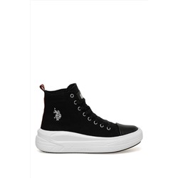 U.S. Polo Assn. Clementıne Tex 3fx Siyah Kadın High Sneaker CLEMENTINE TEX 3FX