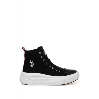 U.S. Polo Assn. Clementıne Tex 3fx Siyah Kadın High Sneaker CLEMENTINE TEX 3FX