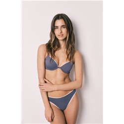 Sujetador clásico algodón azul BEAUTIFUL