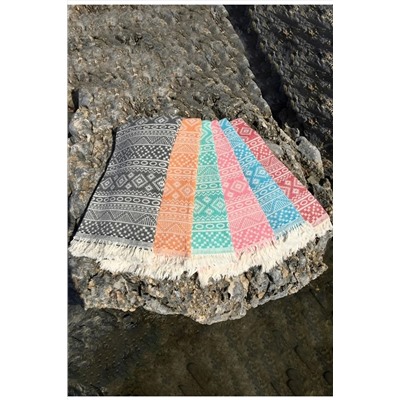 Denizli Concept Yeşil Kilim Peştamal - Plaj Ve Günlük Kullanım Için Su Emici Peştemal