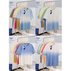 Женская оверсайз футболка с градиентным окрасом  19 цветов