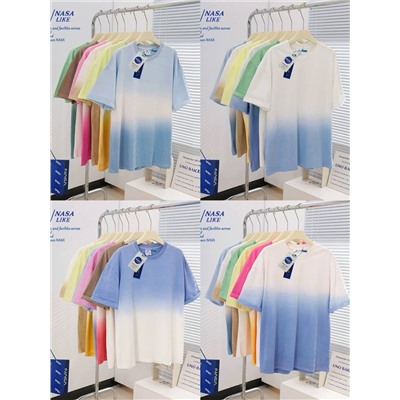 Женская оверсайз футболка с градиентным окрасом  19 цветов